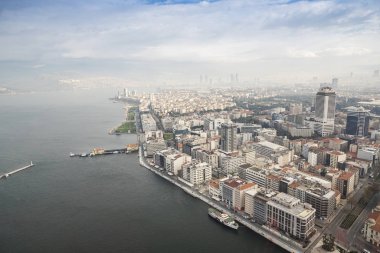 İzmir 'in helikopterden havadan çekilmiş fotoğrafları. Türkiye, İzmir