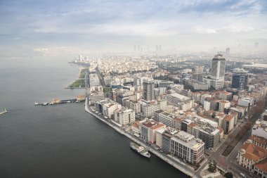 İzmir 'in helikopterden havadan çekilmiş fotoğrafları. Türkiye, İzmir