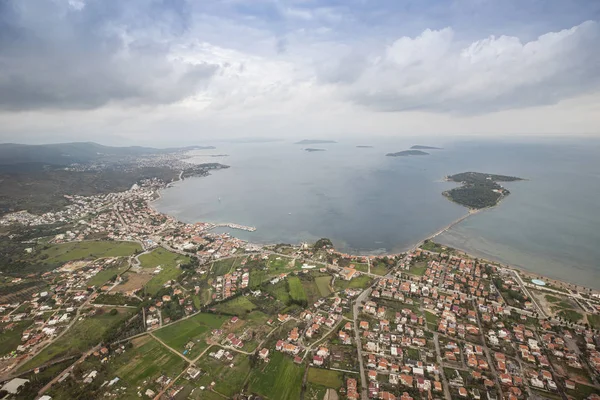 Zdjęcia Lotnicze Miasta Izmir Helikoptera Turcja Izmir — Zdjęcie stockowe