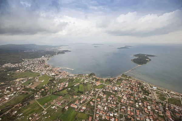 Zdjęcia Lotnicze Miasta Izmir Helikoptera Turcja Izmir — Zdjęcie stockowe