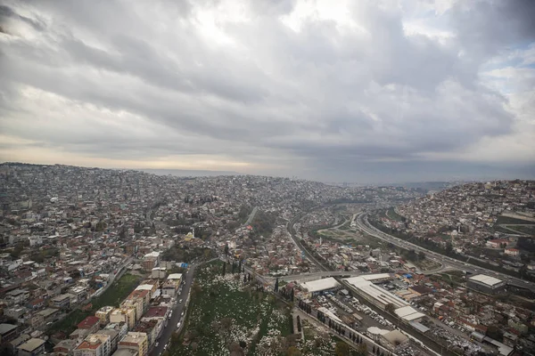 Luftaufnahmen Der Stadt Izmir Aus Hubschrauber Turkey Izmir — Stockfoto