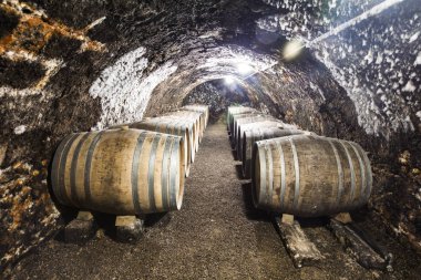 eski şarap fıçıları, şarap mahzeni