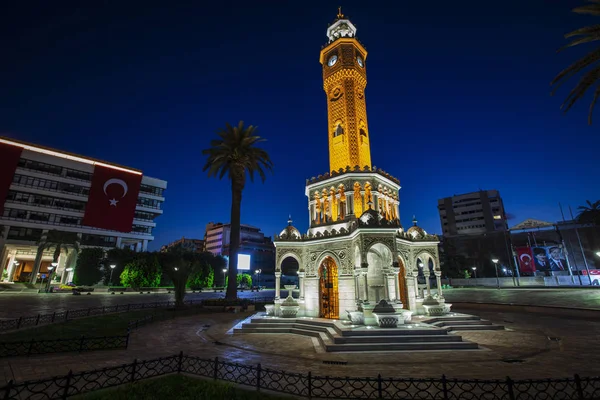 Izmir Uhr Turm Der Berühmte Uhrturm Wurde Zum Symbol Von — Stockfoto