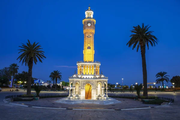 Izmir Clock Tower Famous Clock Tower Became Symbol Izmir — Stock Photo, Image