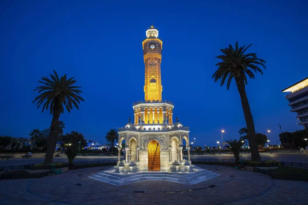 Izmir Clock Tower Famous Clock Tower Became Symbol Izmir — Stock Photo, Image