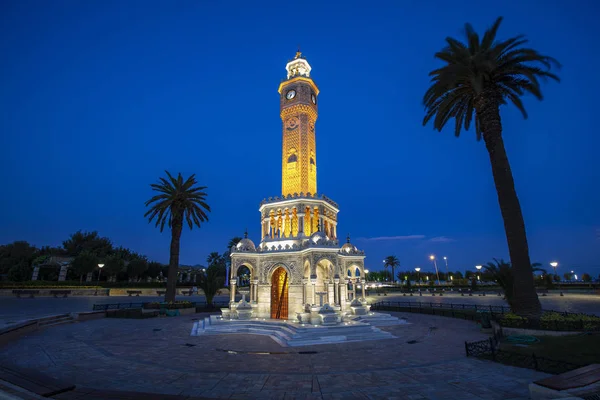 Izmir Clock Tower Famous Clock Tower Became Symbol Izmir — Stock Photo, Image