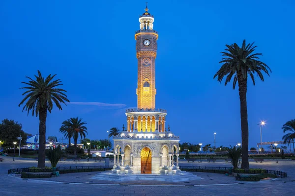 Izmir Clock Tower Famous Clock Tower Became Symbol Izmir — Stock Photo, Image