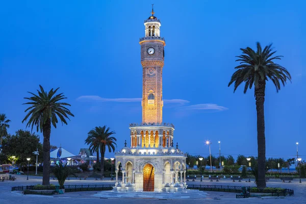 Izmir Clock Tower Famous Clock Tower Became Symbol Izmir — Stock Photo, Image