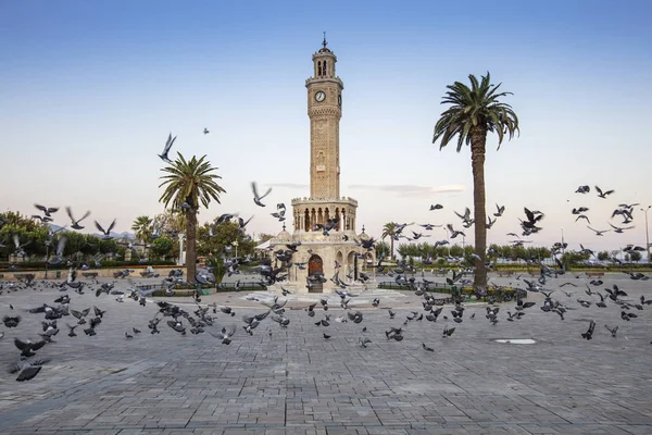 Izmir Clock Tower Famous Clock Tower Became Symbol Izmir — Stock Photo, Image