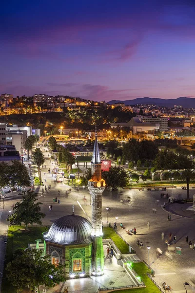 Izmir Saat Kulesi Ünlü Saat Kulesi Izmir Sembolü Haline Geldi — Stok fotoğraf