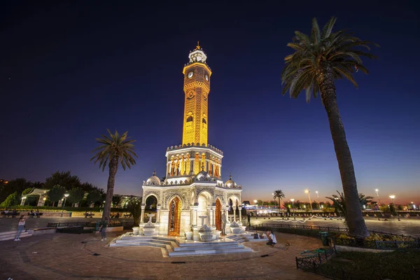 Izmir Uhr Turm Der Berühmte Uhrturm Wurde Zum Symbol Von — Stockfoto