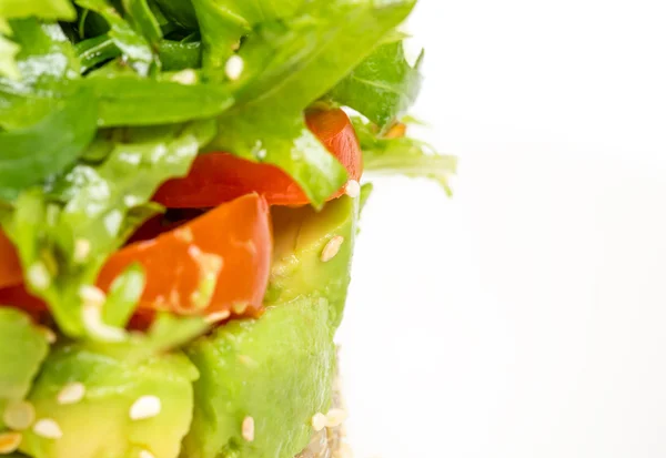 Quinoa salad with avocado and cherry tomatoes. — Stock Photo, Image