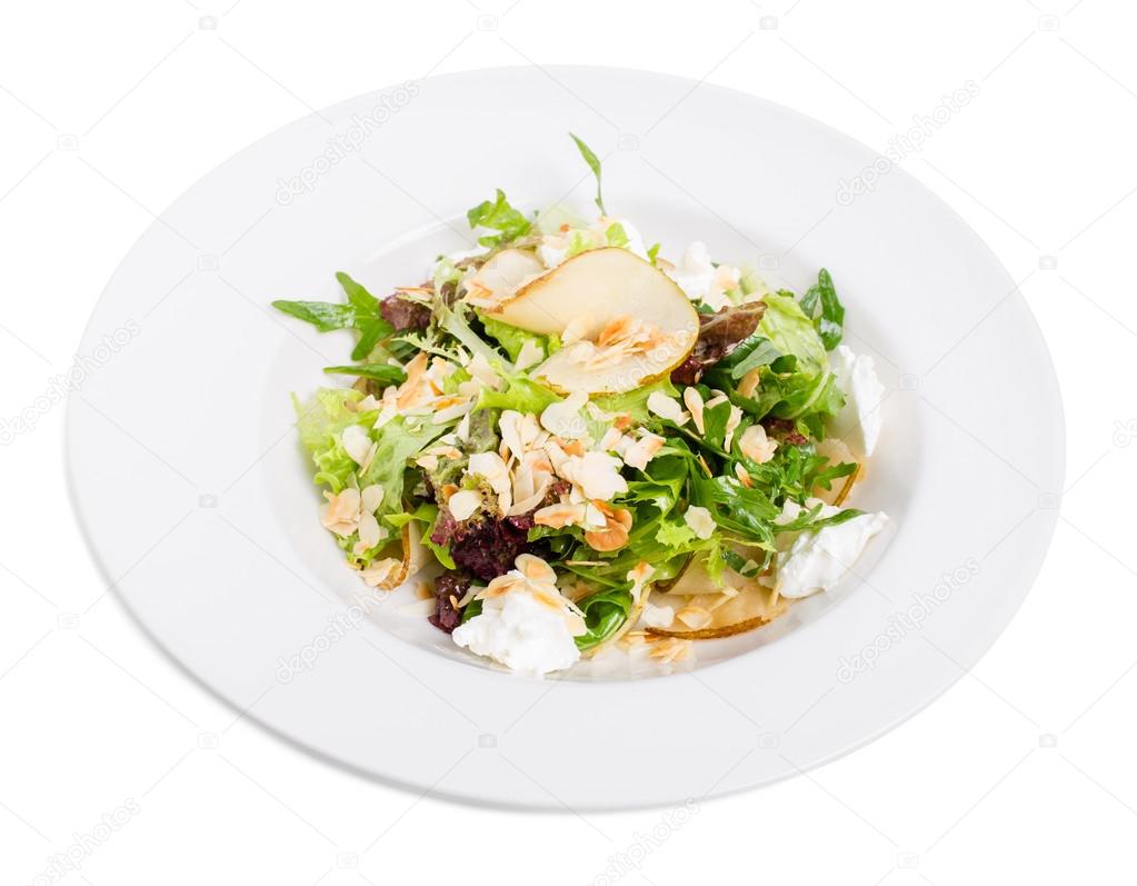 Салат с козьим сыром и грушей картинка Салат с козьим сыром и грушей картинка