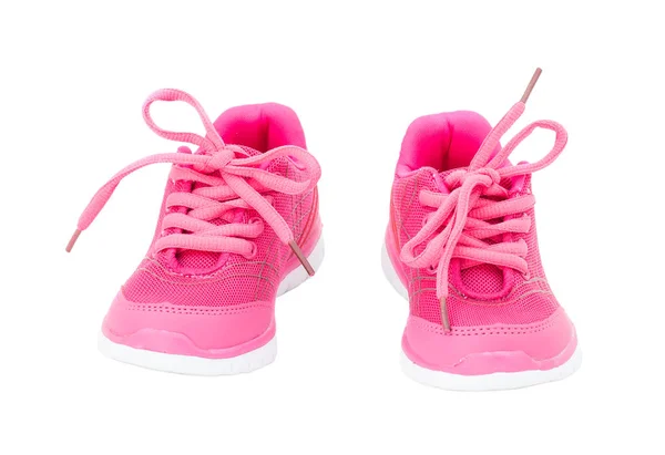 Roze Trainingsschoenen voor meisjes. — Stockfoto