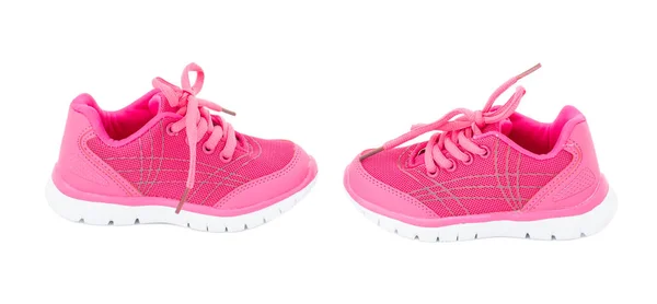 Roze Trainingsschoenen voor meisjes. — Stockfoto