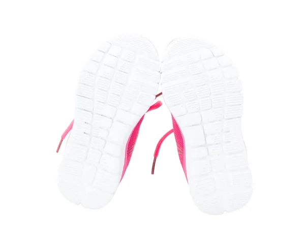 Ροζ πάνινα παπούτσια για κορίτσια. — Φωτογραφία Αρχείου