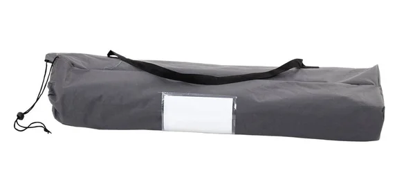 Bolso trípode textil negro con asa . — Foto de Stock
