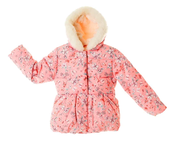 Dziecięce jasny różowy kurtka. — Zdjęcie stockowe