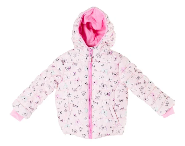 Leuchtend rosa Winterjacke für Kinder. — Stockfoto