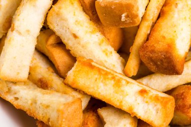 Çeşitli sabit chucks snack.