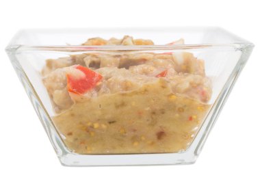 Soğan ve domates püresi patlıcan.