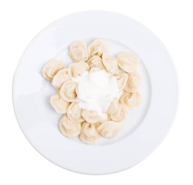 Rus domuz eti köfte mantı.