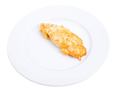 Kızarmış tavuk fileto hırpalanmış.