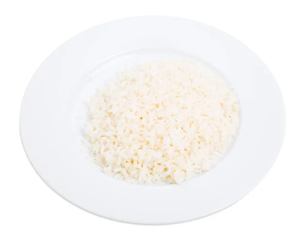 Portie gekookte rijst. — Stockfoto