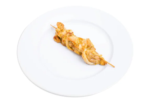 Filé de frango grelhado shish kebab . — Fotografia de Stock