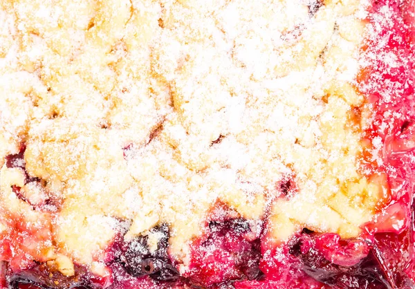 Delicious cherry pie with powdered sugar. — Stock Photo, Image