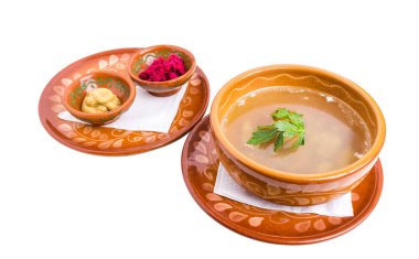 Jöleli tavuk Rus tarzı.