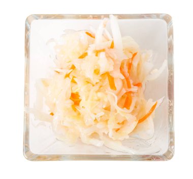 Havuç ile lezzetli lahana turşusu.