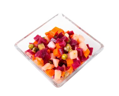 Rus pancar salatası salata sosu.