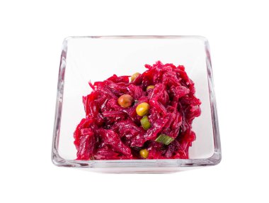 Pancar salatası yeşil bezelye ile.