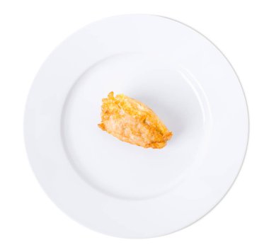 Lezzetli hırpalanmış tavuk fileto.