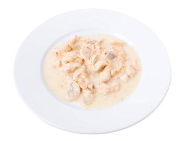 Kızartma tavuk fileto mantar ile.