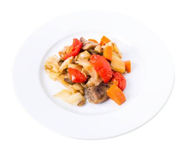 Pişmiş sebze karışımı.