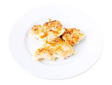 Lezzetli hırpalanmış karnabahar.