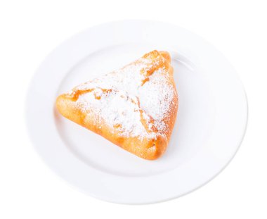 Rendelenmiş elma ile lezzetli pasta.