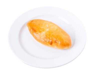 Lezzetli pasta patates püresi ile.