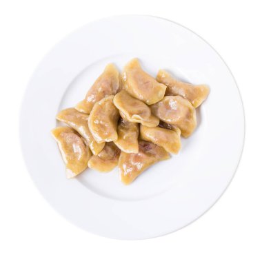 Kiraz ile Ukrayna köfte vareniki.