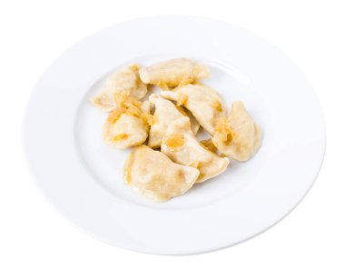 Ukraynalı köfte vareniki patates püresi ile.