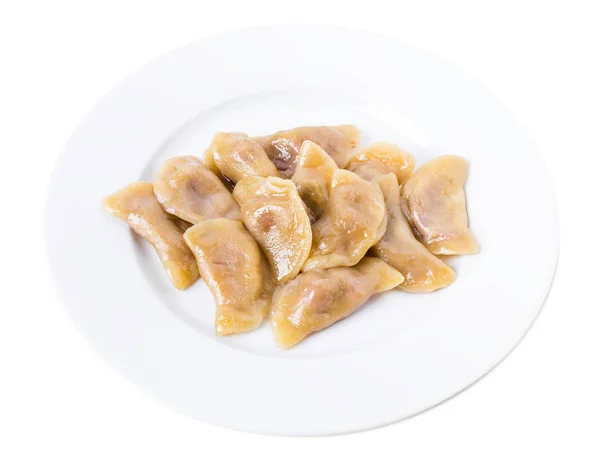 Oekraïense dumplings Varik met kersen. — Stockfoto