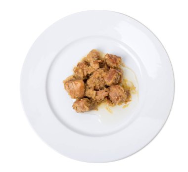 Demlenmiş Domuz filetosu soğan ile.