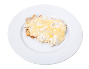 Ev yapımı ekmekli şnitzel.