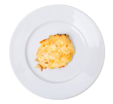 Vejetaryen patates pirzola peynir ile.