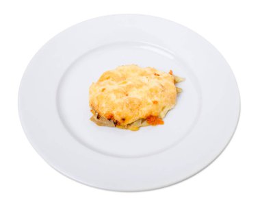 Vejetaryen patates pirzola peynir ile.