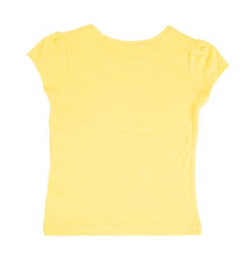 Sarı pamuk t-shirt.