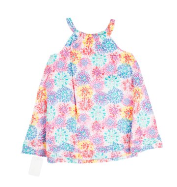 Çiçek desenli çocuk elbise.