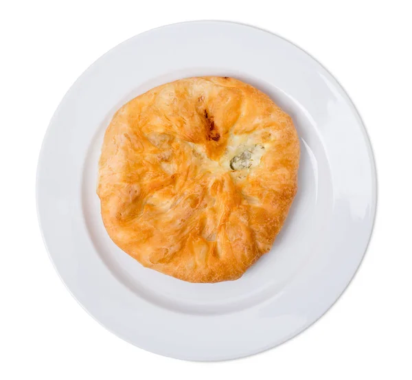 코 티 지 치즈와 짠 퍼프 파이. — 스톡 사진